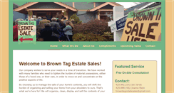 Desktop Screenshot of browntagestatesales.com