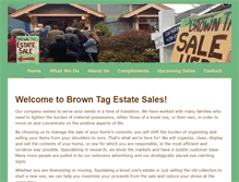 Tablet Screenshot of browntagestatesales.com